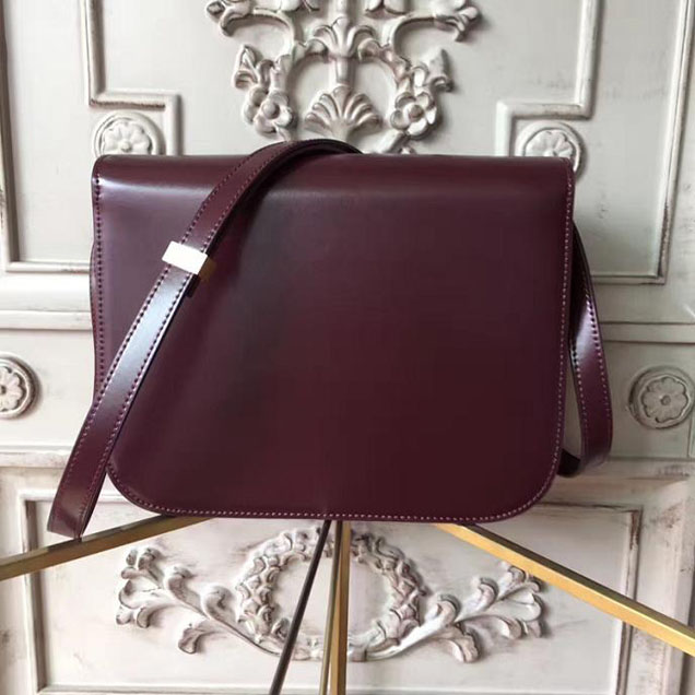 Celine Classic Box 23cm Bag Spazzolato Calfskin Pre-Fall 2017 Bag Collection Plum