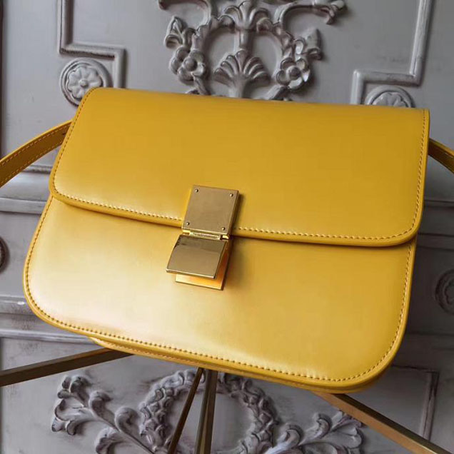 Celine Classic Box 23cm Bag Smooth Calfskin Pre-Fall 2017 Bag Collection Citrus