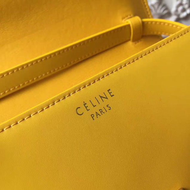 Celine Classic Box 23cm Bag Smooth Calfskin Pre-Fall 2017 Bag Collection Citrus