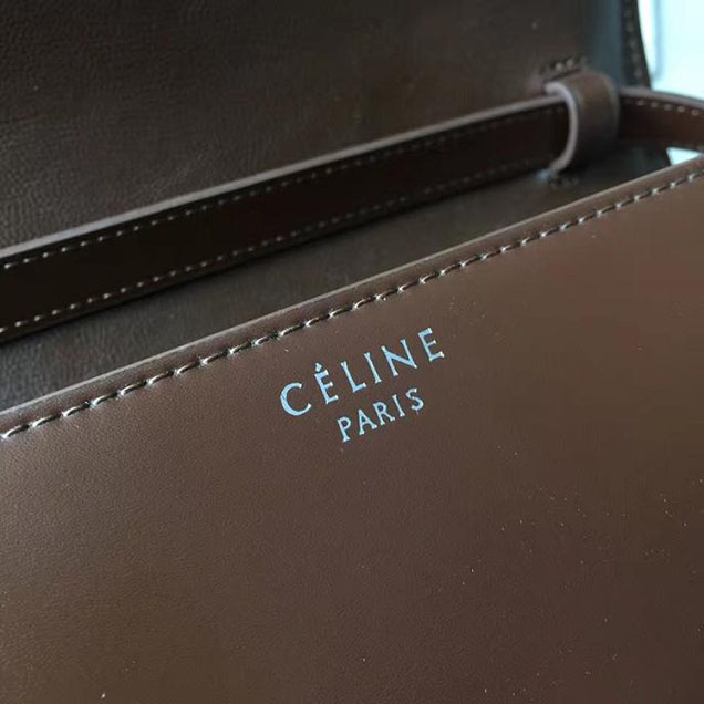 Celine Classic Box 23cm Bag Smooth Calfskin Pre-Fall 2017 Bag Collection Sienna Brown