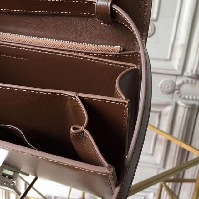 Celine Classic Box 23cm Bag Smooth Calfskin Pre-Fall 2017 Bag Collection Sienna Brown