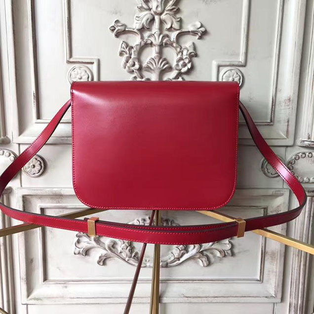 Celine Classic Box 23cm Bag Smooth Calfskin Pre-Fall 2017 Bag Collection Burgundy