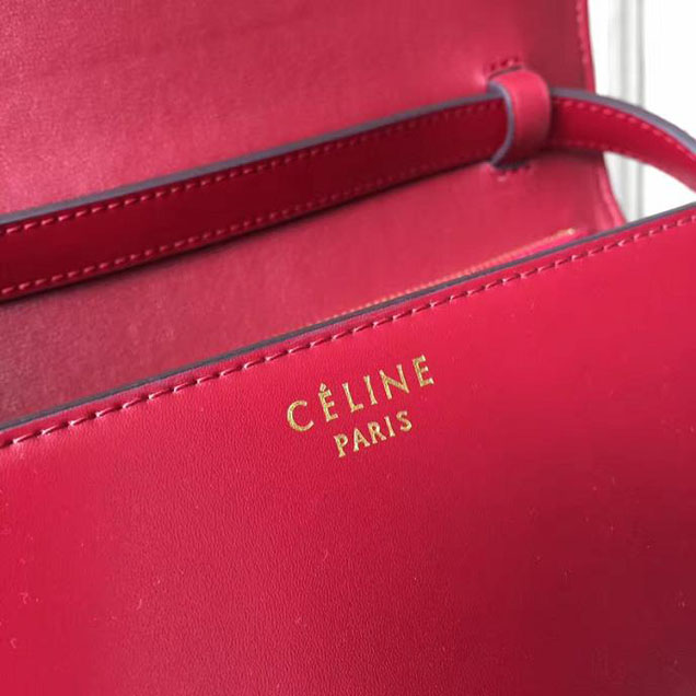 Celine Classic Box 23cm Bag Smooth Calfskin Pre-Fall 2017 Bag Collection Burgundy