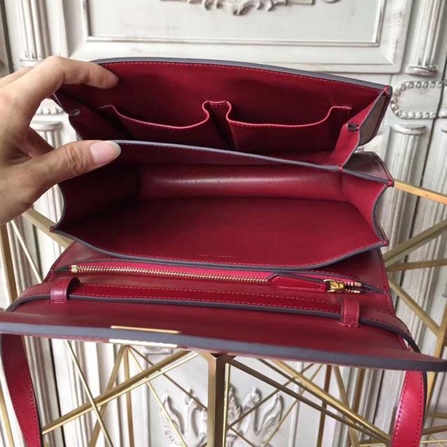 Celine Classic Box 23cm Bag Smooth Calfskin Pre-Fall 2017 Bag Collection Burgundy