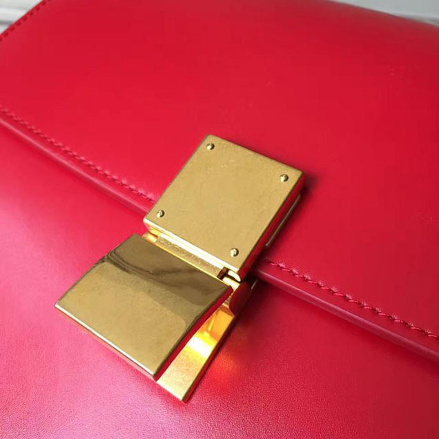 Celine Classic Box Bag Smooth Calfskin Pre-Fall 2017 Bag Collection Poppy Red