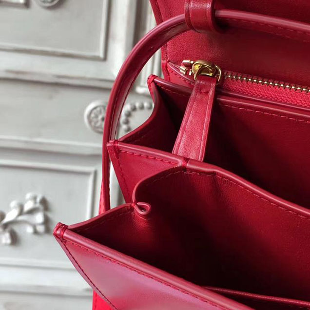 Celine Classic Box Bag Smooth Calfskin Pre-Fall 2017 Bag Collection Poppy Red