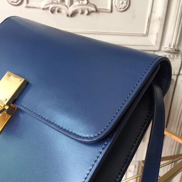 Celine Classic Box 23cm Bag Smooth Calfskin Pre-Fall 2017 Bag Collection Navy Blue