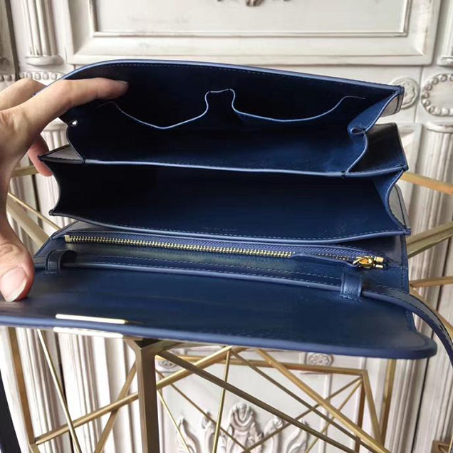 Celine Classic Box 23cm Bag Smooth Calfskin Pre-Fall 2017 Bag Collection Navy Blue