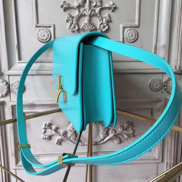 Celine Classic Box 23cm Bag Smooth Calfskin Pre-Fall 2017 Bag Collection Turquoise