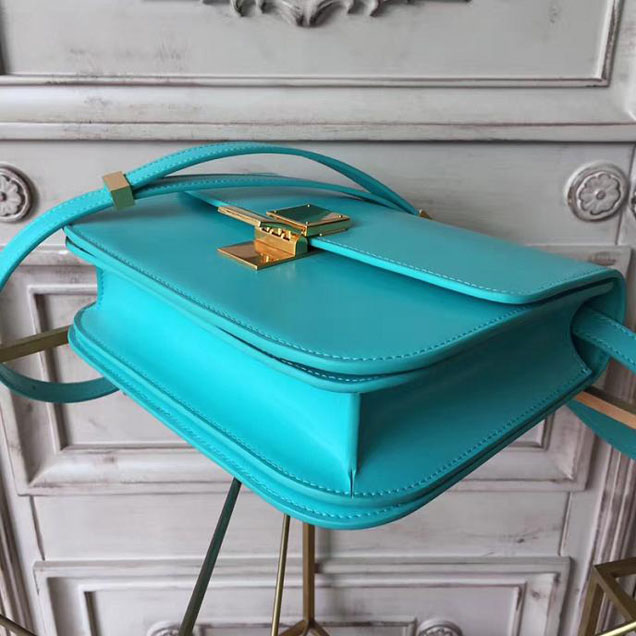 Celine Classic Box 23cm Bag Smooth Calfskin Pre-Fall 2017 Bag Collection Turquoise