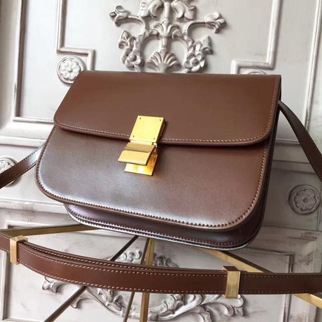 Celine Classic Box Bag Smooth Calfskin Pre-Fall 2017 Bag Collection Tan Natural