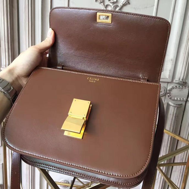 Celine Classic Box Bag Smooth Calfskin Pre-Fall 2017 Bag Collection Tan Natural