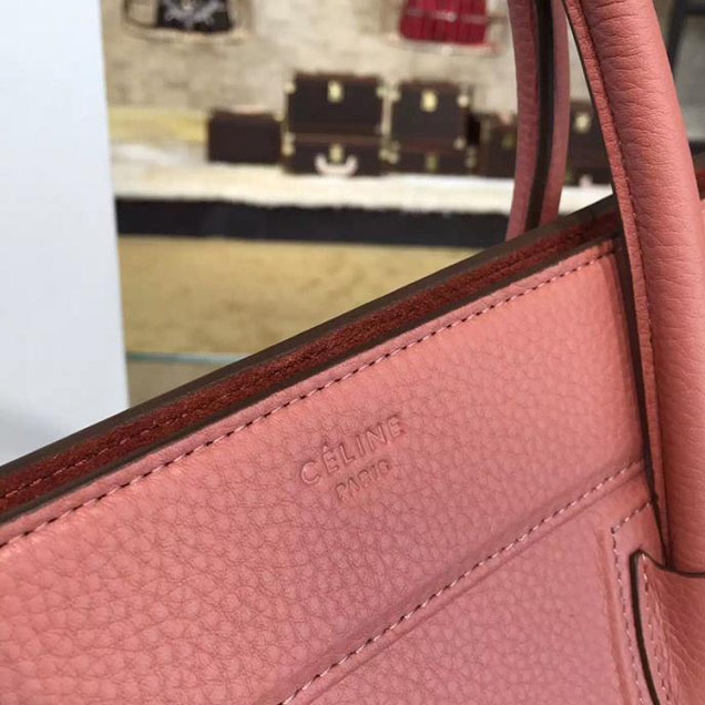 Celine Phantom Luggage Tote Suede Calfskin Leather Fall Winter 2016 Collection Rose Pink