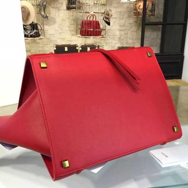 Celine Phantom Luggage Tote Calfskin Leather Fall Winter 2016 Collection Red