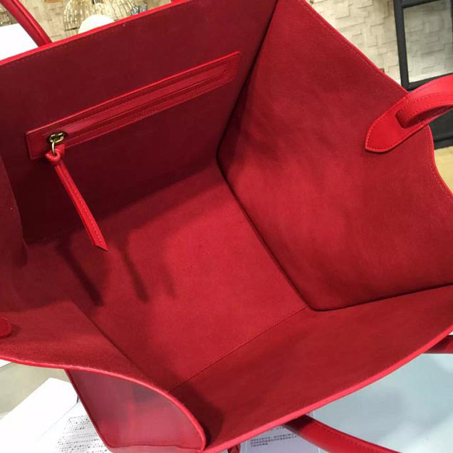 Celine Phantom Luggage Tote Calfskin Leather Fall Winter 2016 Collection Red