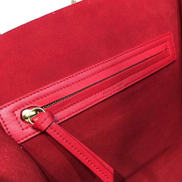Celine Phantom Luggage Tote Calfskin Leather Fall Winter 2016 Collection Red
