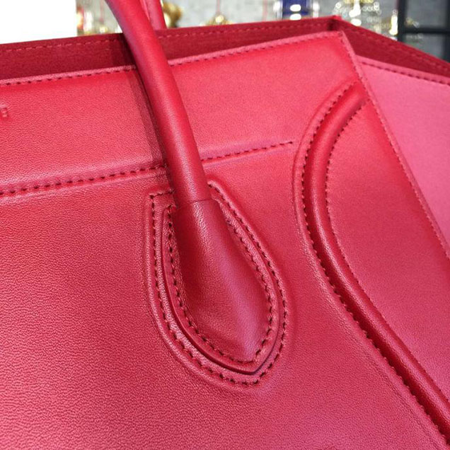 Celine Phantom Luggage Tote Calfskin Leather Fall Winter 2016 Collection Red