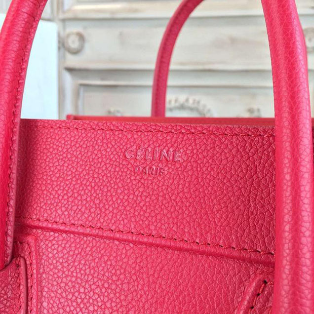 Celine Phantom Luggage Tote Calfskin Leather Fall Winter 2016 Collection Rose Red