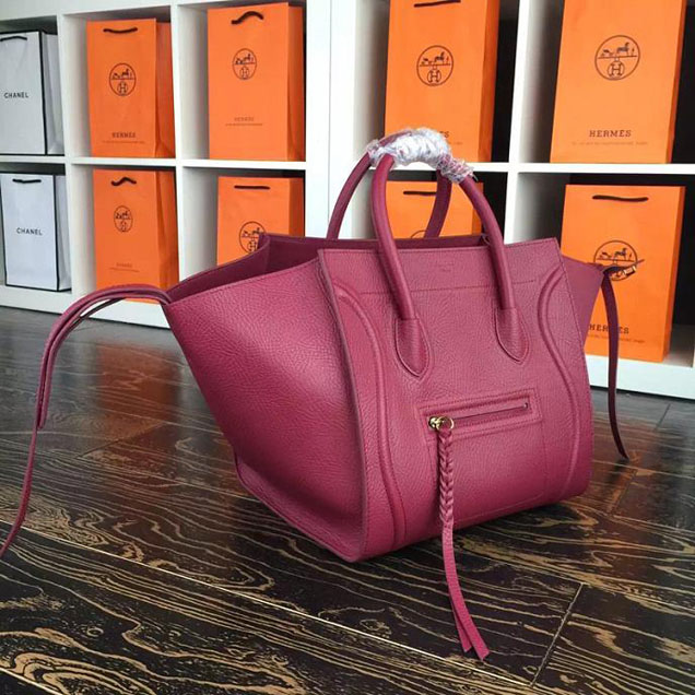 Celine Phantom Luggage Tote Calfskin Leather Fall Winter 2017 Collection Raspberry