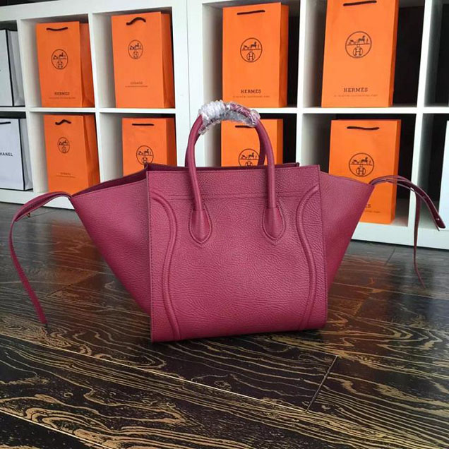 Celine Phantom Luggage Tote Calfskin Leather Fall Winter 2017 Collection Raspberry