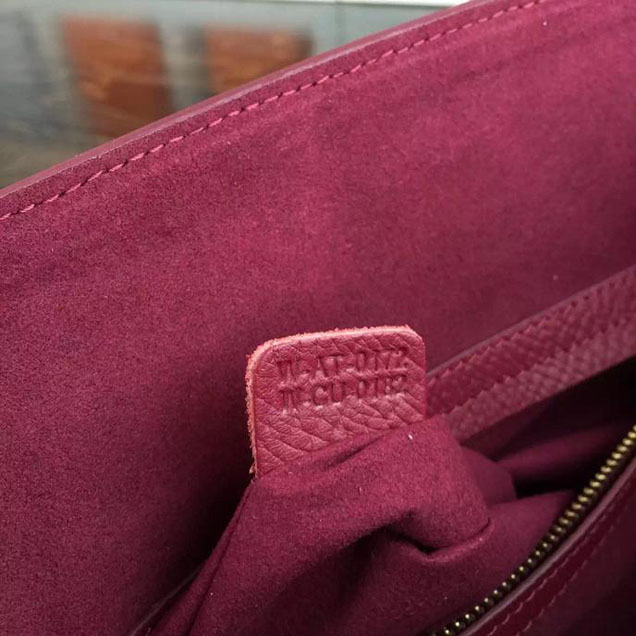 Celine Phantom Luggage Tote Calfskin Leather Fall Winter 2017 Collection Raspberry