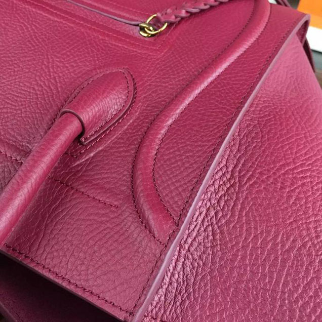 Celine Phantom Luggage Tote Calfskin Leather Fall Winter 2017 Collection Raspberry
