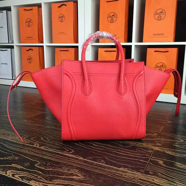 Celine Phantom Luggage Tote Calfskin Leather Fall Winter 2017 Collection Capucines Red
