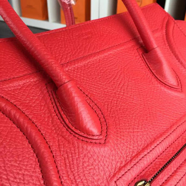 Celine Phantom Luggage Tote Calfskin Leather Fall Winter 2017 Collection Capucines Red