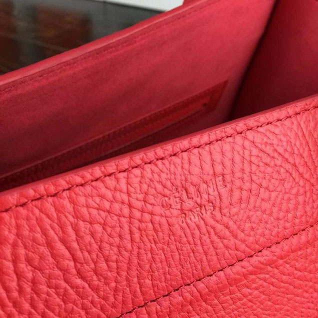 Celine Phantom Luggage Tote Calfskin Leather Fall Winter 2017 Collection Capucines Red