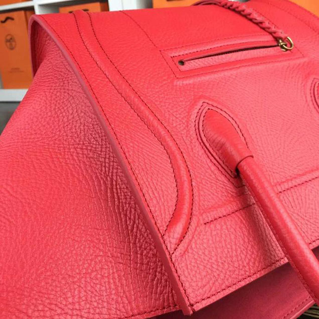 Celine Phantom Luggage Tote Calfskin Leather Fall Winter 2017 Collection Capucines Red