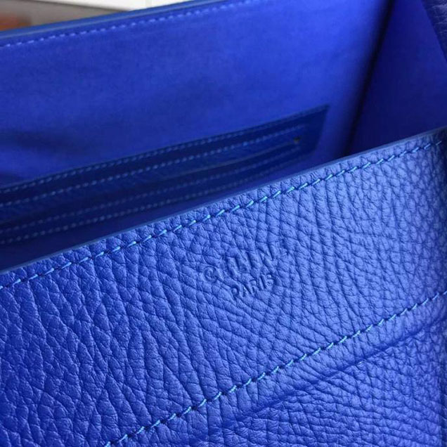 Celine Phantom Luggage Tote Calfskin Leather Fall Winter 2016 Collection Electric Blue