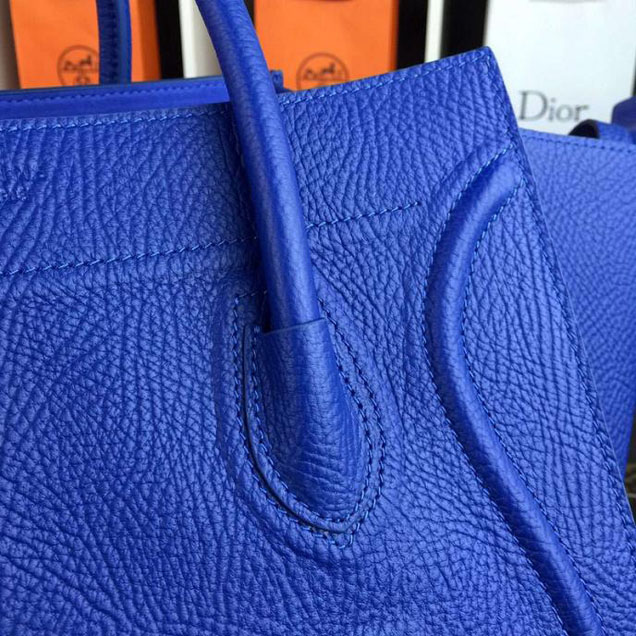 Celine Phantom Luggage Tote Calfskin Leather Fall Winter 2016 Collection Electric Blue