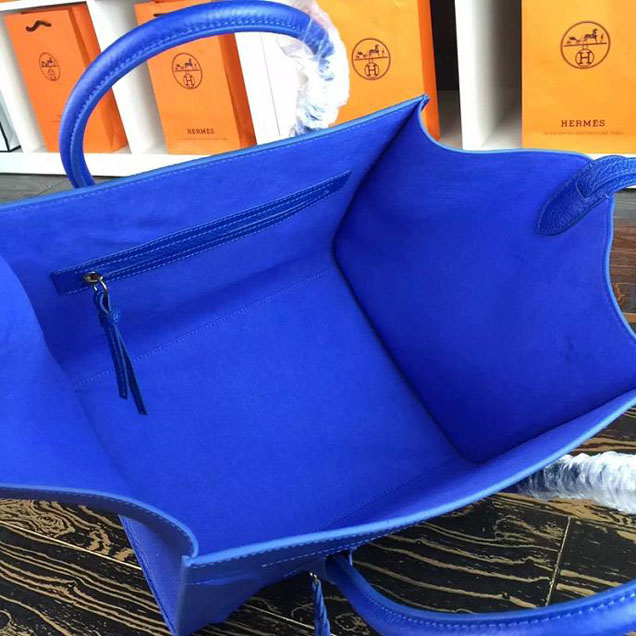 Celine Phantom Luggage Tote Calfskin Leather Fall Winter 2016 Collection Electric Blue