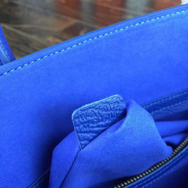 Celine Phantom Luggage Tote Calfskin Leather Fall Winter 2016 Collection Electric Blue