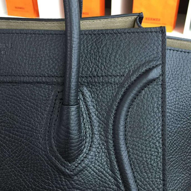 Celine Phantom Luggage Tote Calfskin Leather Fall Winter 2017 Collection Black Beige