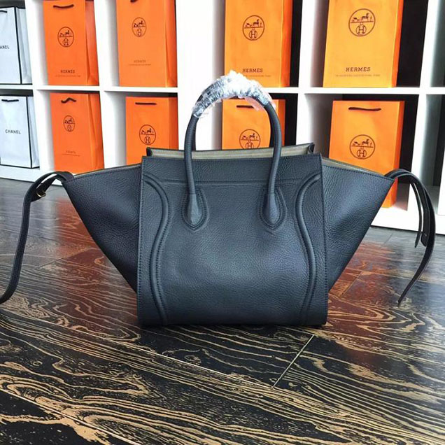 Celine Phantom Luggage Tote Calfskin Leather Fall Winter 2017 Collection Black Beige