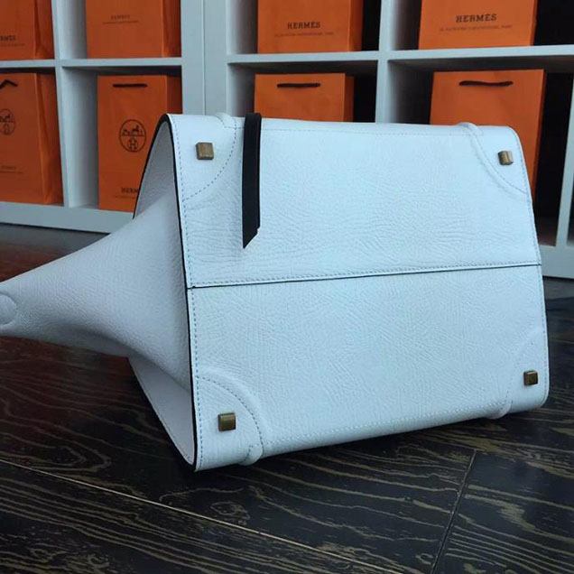 Celine Phantom Luggage Tote Calfskin Leather Fall Winter 2017 Collection White Black