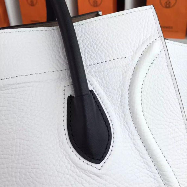 Celine Phantom Luggage Tote Calfskin Leather Fall Winter 2017 Collection White Black