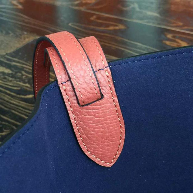 Celine Phantom Luggage Tote Calfskin Leather Fall Winter 2017 Collection Red Navy