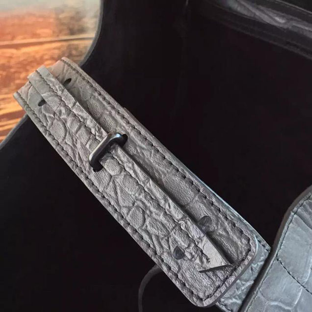 Celine Phantom Luggage Tote Crocodile Stamp Calfskin Leather Fall Winter 2017 Collection Black