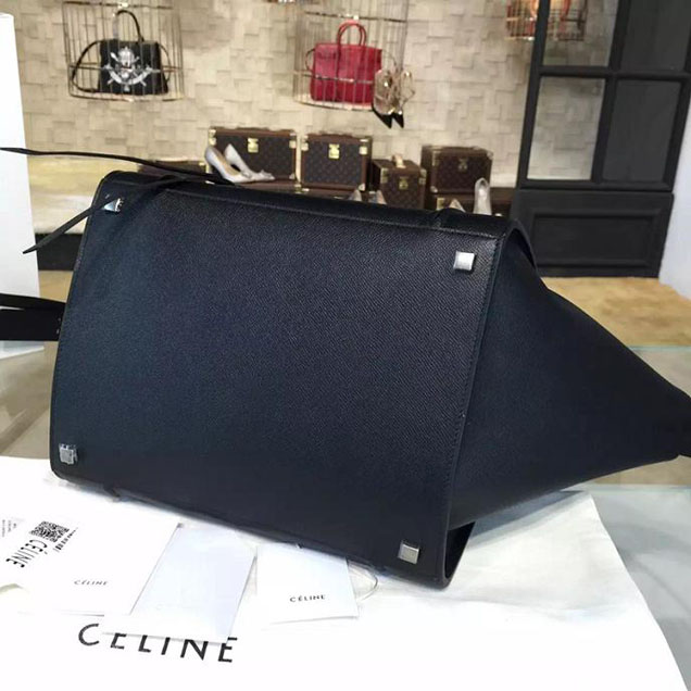 Celine Phantom Luggage Tote Calfskin Leather Fall Winter 2017 Collection Black