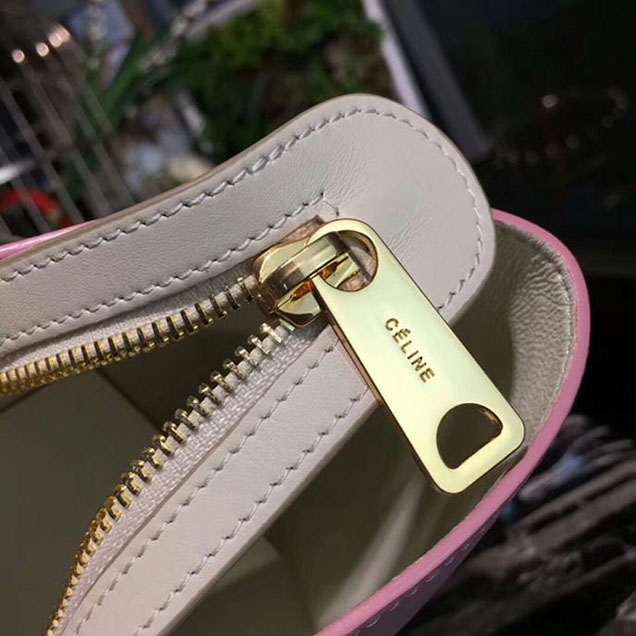 Celine Small Trapeze Bag 26cm Black White Pink