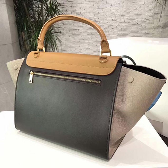 Celine Small Trapeze Bag 26cm Camel Coffee Beige