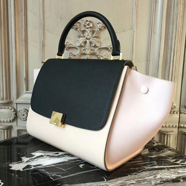 Celine Small Trapeze Bag 26cm Black Pink