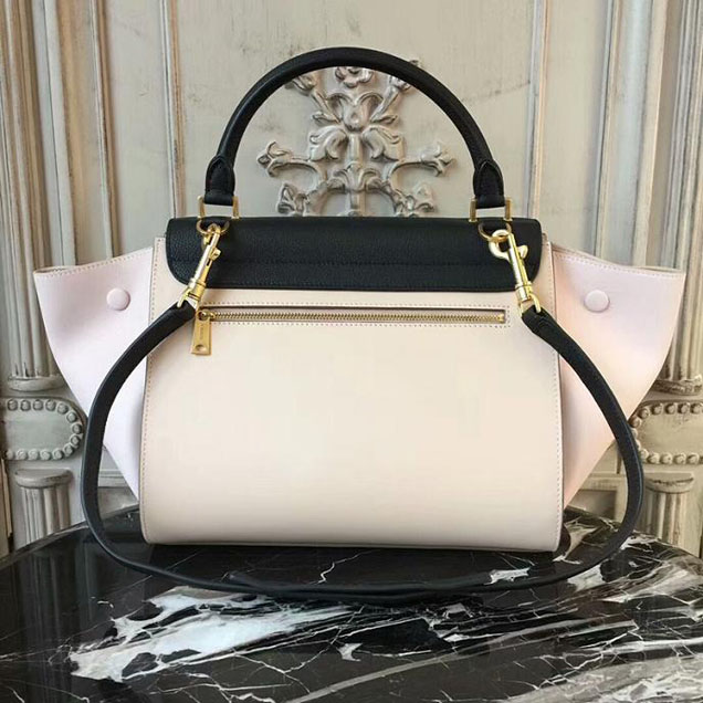 Celine Small Trapeze Bag 26cm Black Pink