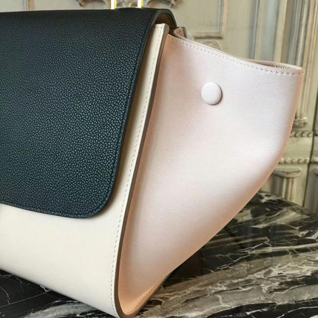 Celine Small Trapeze Bag 26cm Black Pink