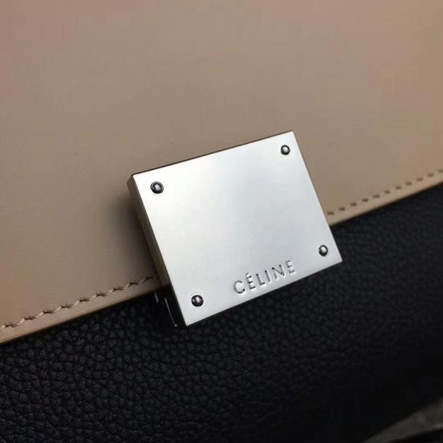 Celine Small Trapeze Bag 26cm Beige Black Red