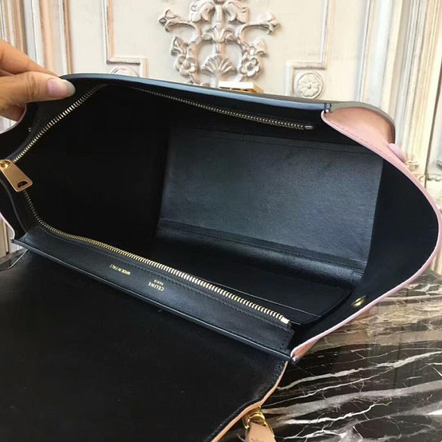 Celine Small Trapeze Bag 26cm Beige Black Pink