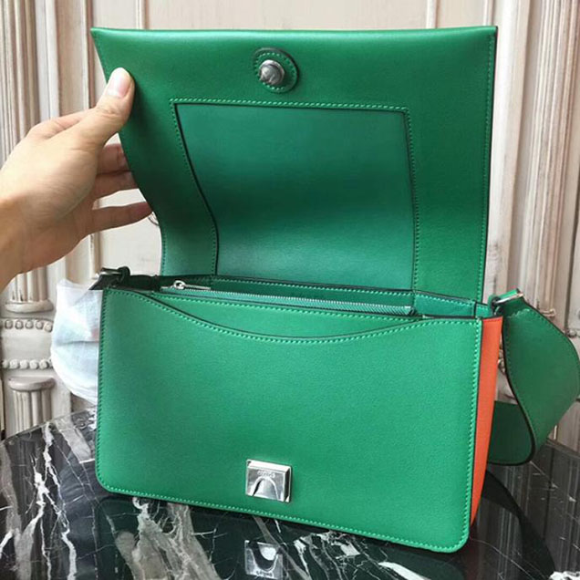 Celine Frame Bag 25cm Smooth Calfskin Pre-Fall 2017 Bag Collection Green Orange