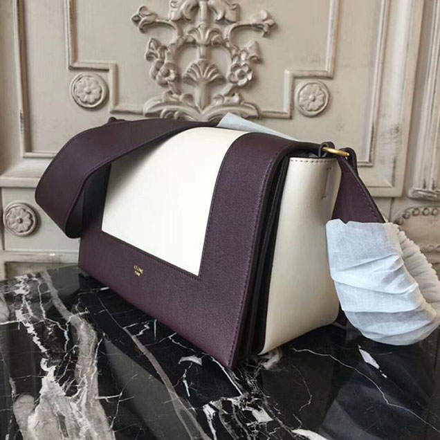 Celine Frame Bag 25cm Smooth Calfskin Pre-Fall 2017 Bag Collection Coffee White